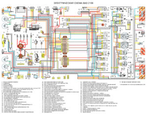Описание электрической схемы проводки и оборудования ВАЗ 2121